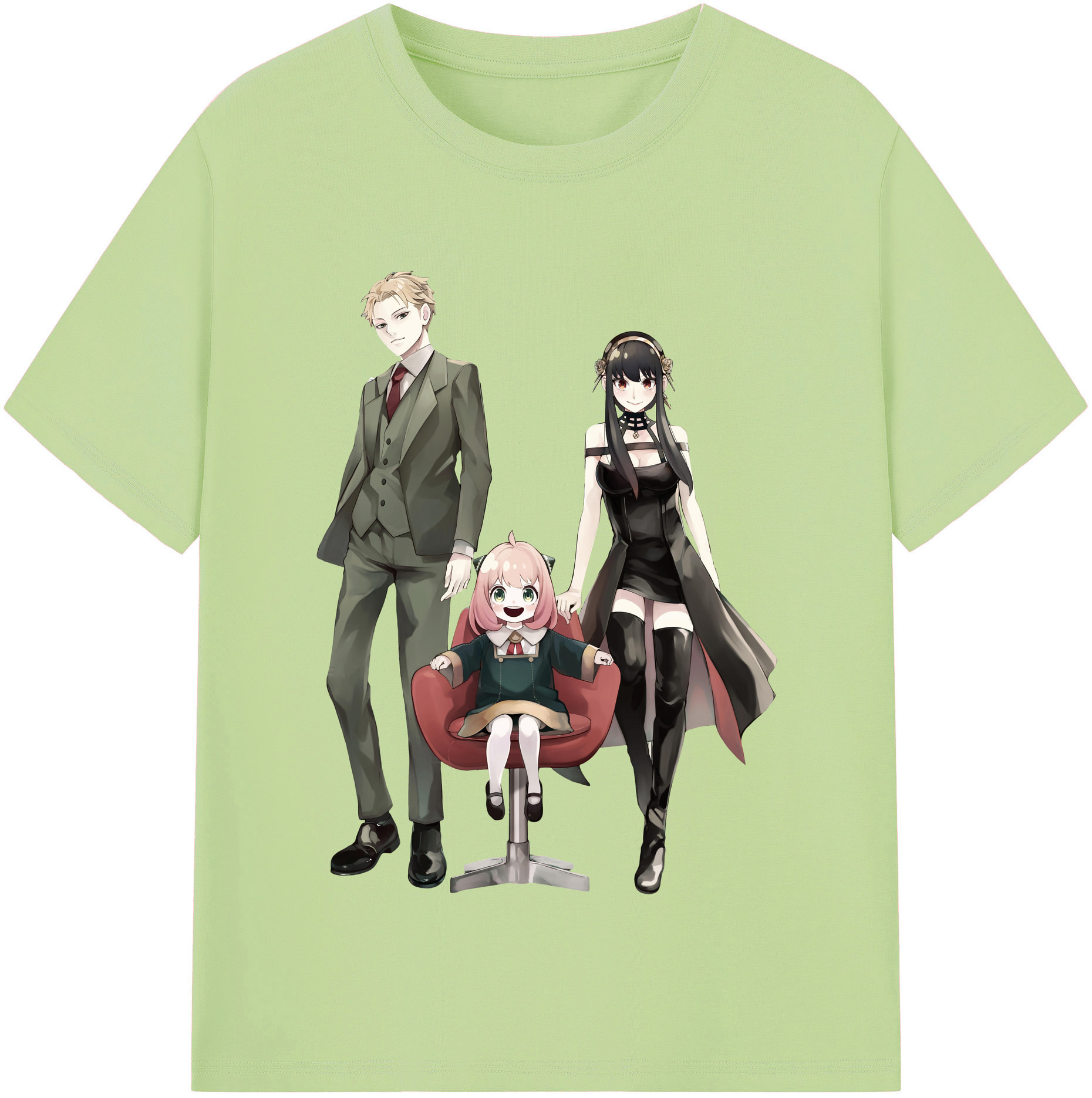 （画像用） SPY×FAMILY间谍家家酒 綿100％半袖Tシャツ（フロントプリント）